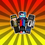 boys skins for minecraft android application logo